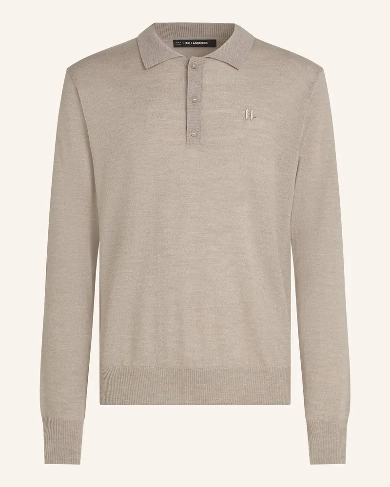 Karl Lagerfeld Poloshirt beige Gelb