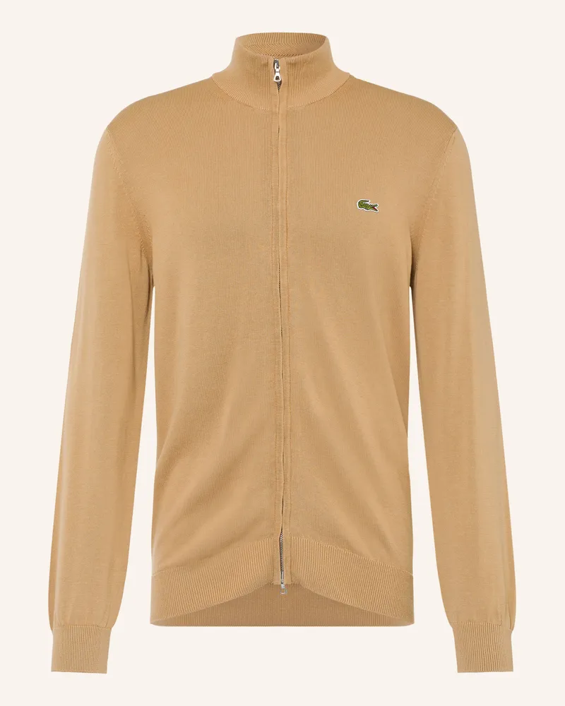Lacoste Strickjacke beige Camel