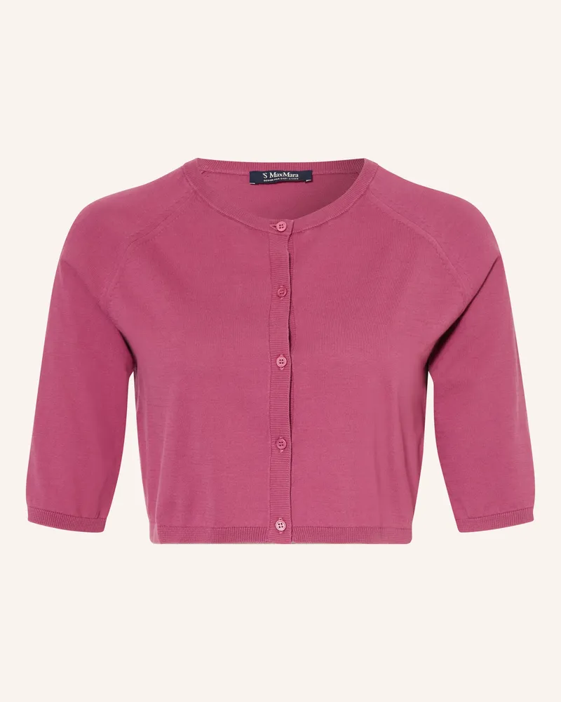 Max Mara Cropped-Strickjacke Pam rot Altrosa