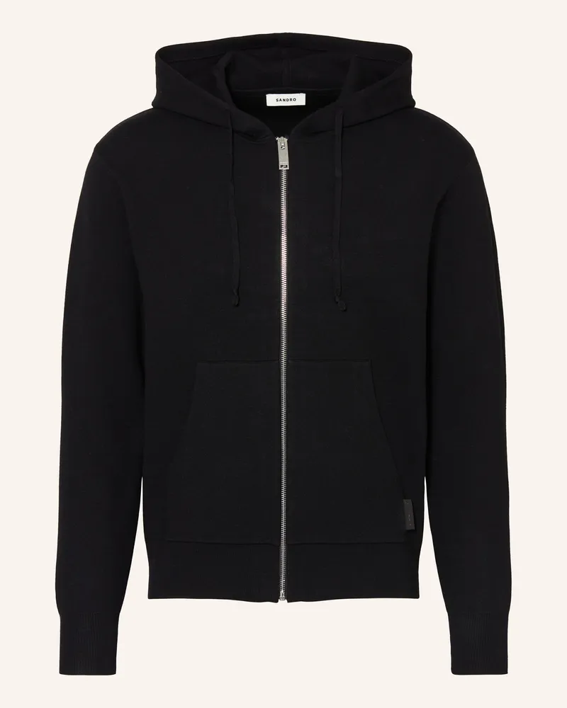 Sandro Strickjacke schwarz Schwarz