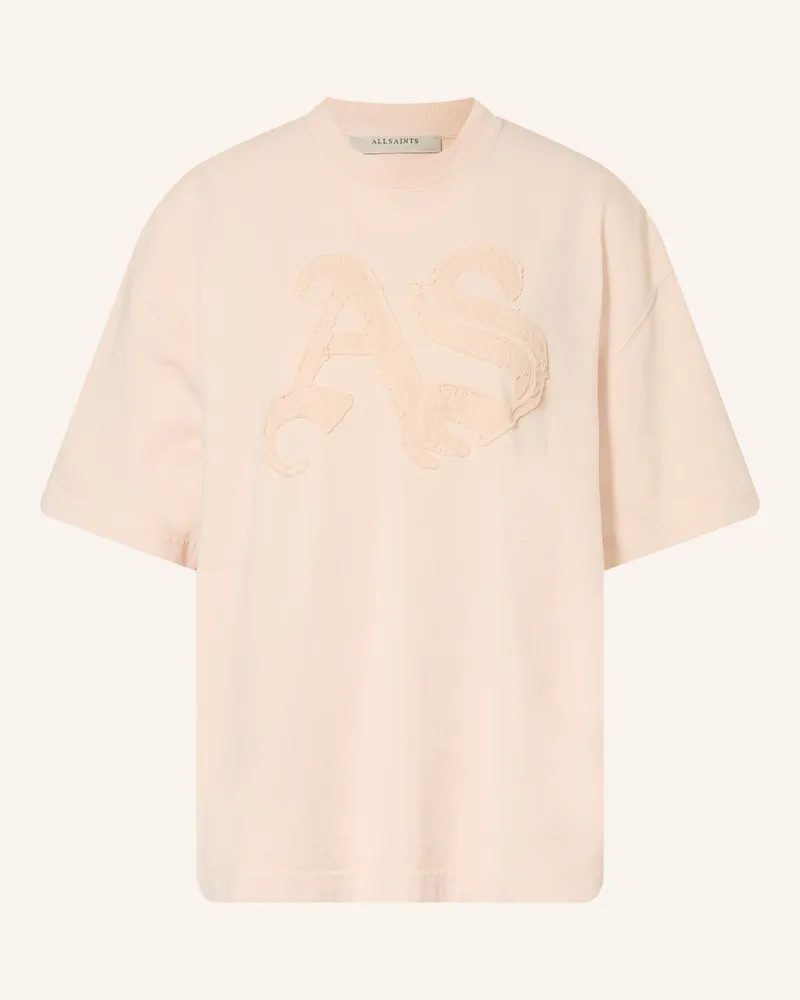 AllSaints T-Shirt Insignia Etta rosa Roségold