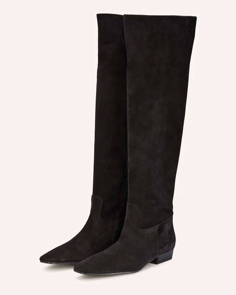 Bianca Di Overknee-Stiefel schwarz Schwarz