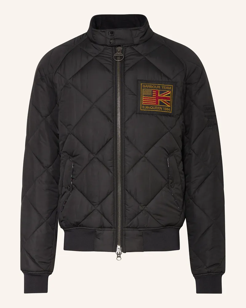 Barbour Stepp-Blouson Schwarz