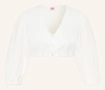 Dirndlbluse Kadett Mit 3/4-Arm weiss