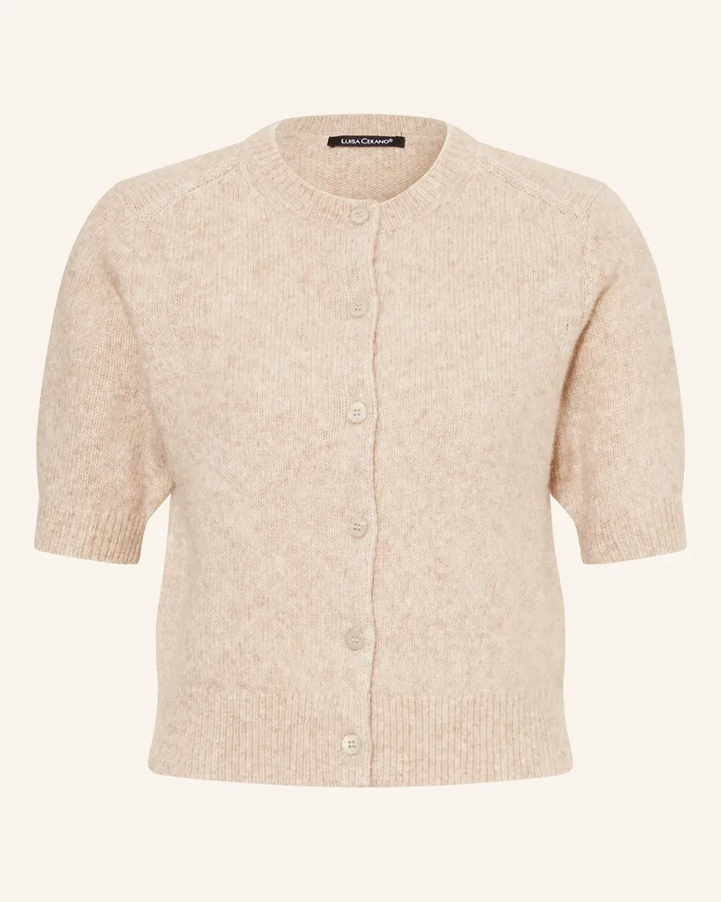 Luisa Cerano Strickjacke mit Alpaka Creme
