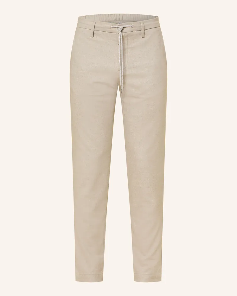 Alberto Chino JUMP im Jogging-Stil Slim Fit Beige