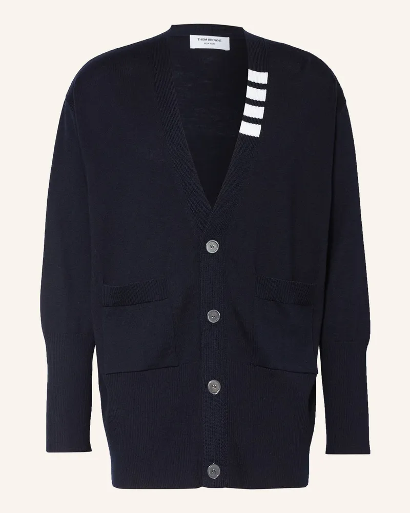 Thom Browne Oversized-Strickjacke Blau