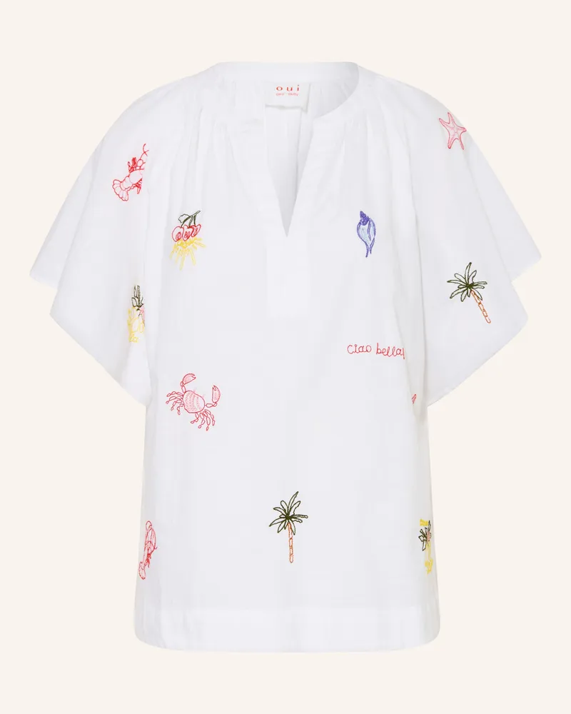 Oui  Blusenshirt weiss Weiss