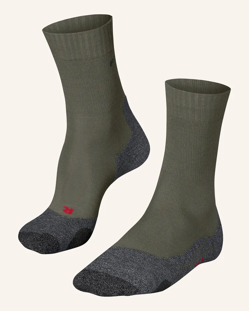Falke Trekking-Socken tk2 Mit Merinowolle gruen 7830