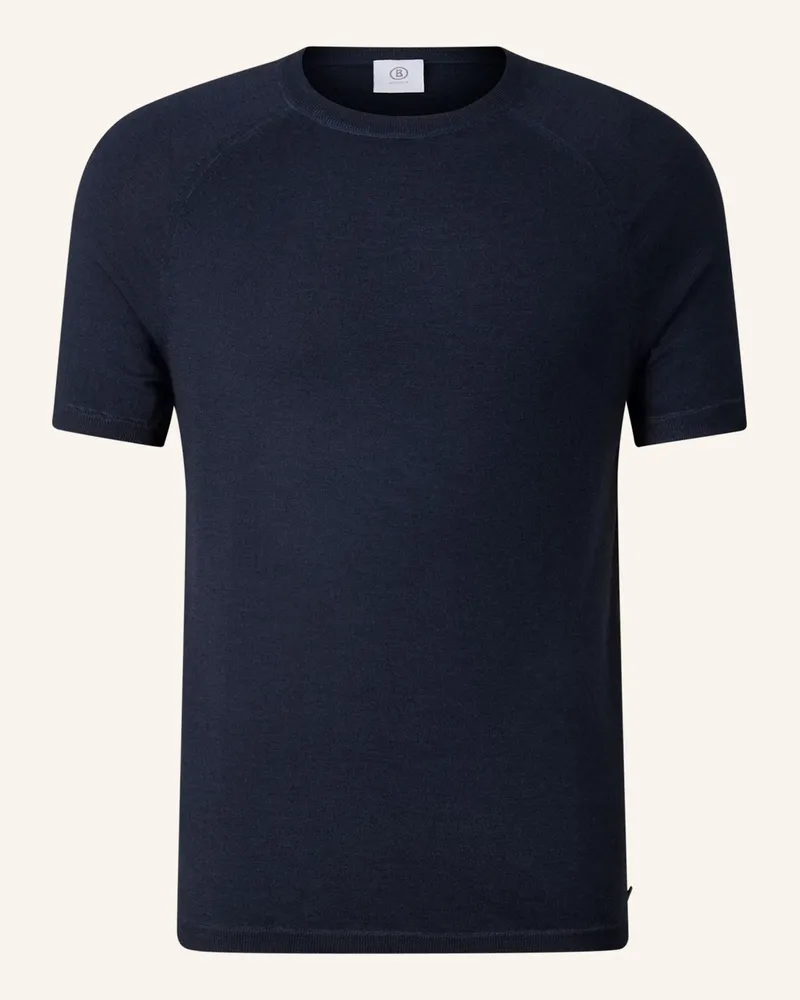 Bogner Merino-Shirt Osaka blau Dunkelblau