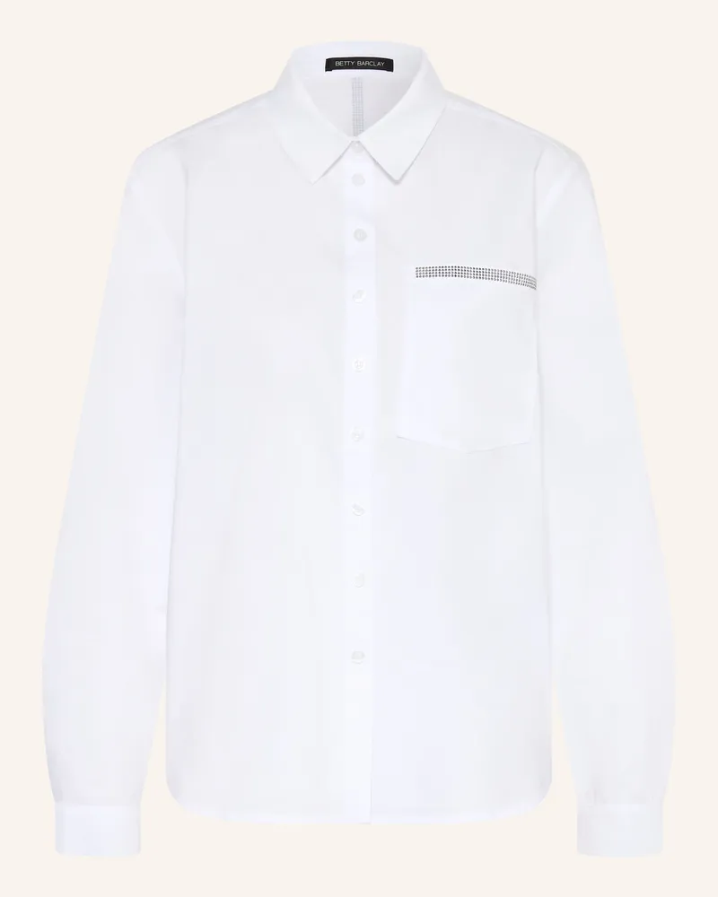 Betty Barclay Hemdbluse Mit Schmucksteinen weiss Weiss