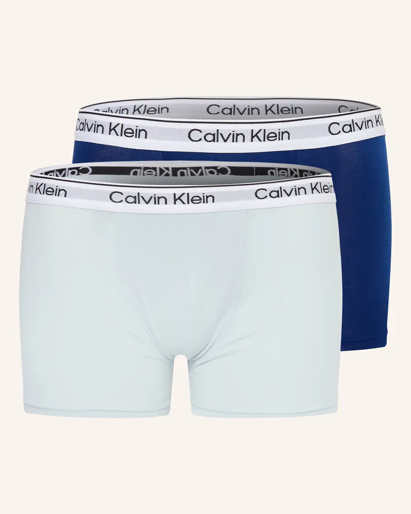 Calvin Klein 2er-Pack Boxershorts Icon Cotton Stretch blau Blau
