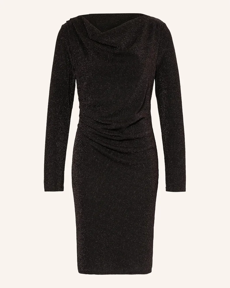 Selected Etuikleid Mit Glitzergarn braun Dunkelbraun