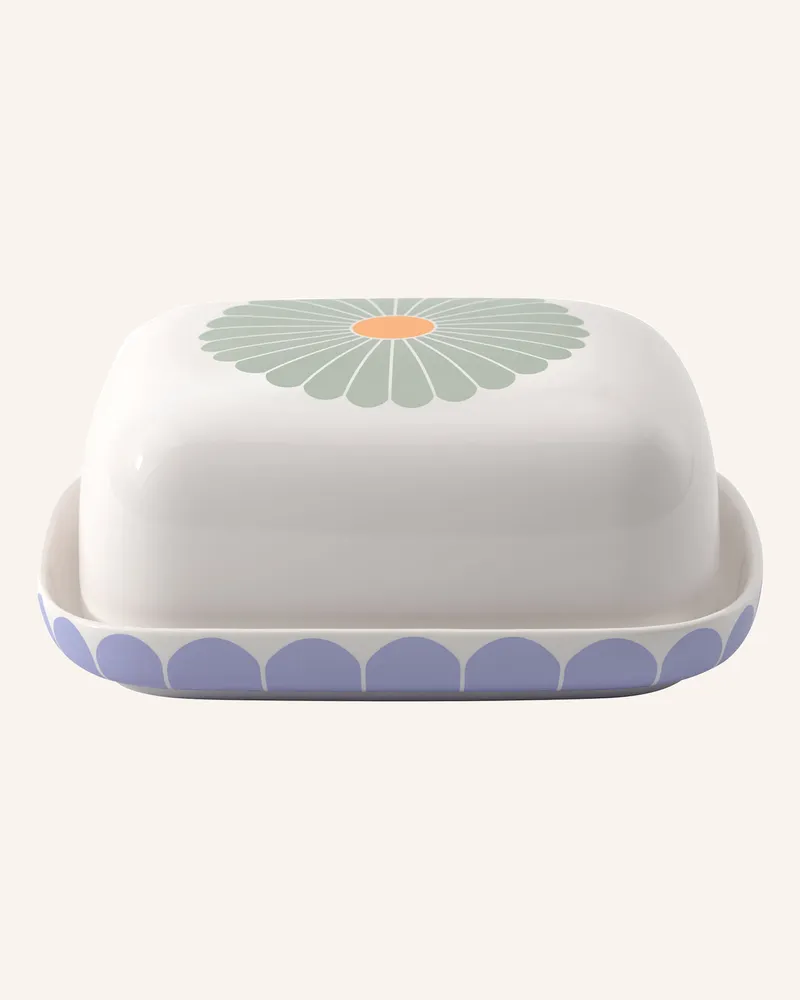 Villeroy & Boch Butterdose Fleur Couleur weiss Gelb