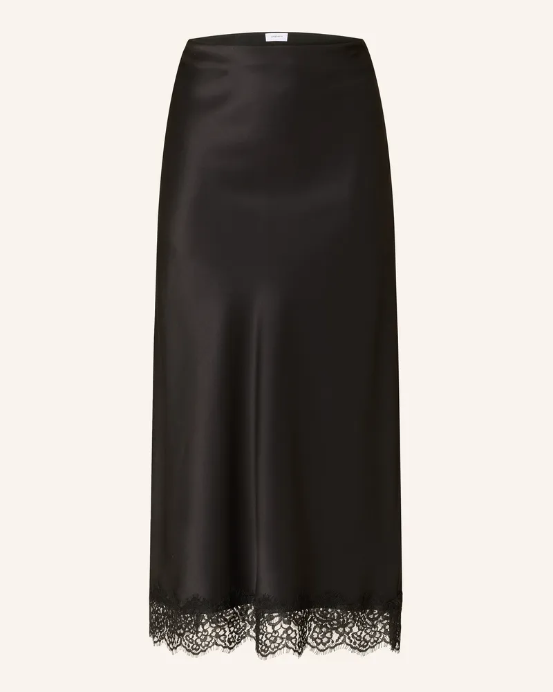 Darling Harbour Satinrock Mit Spitze schwarz Black