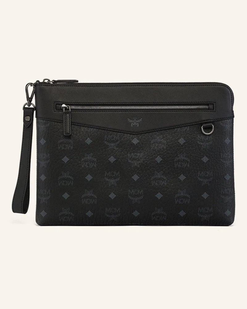 MCM Pouch Visetos schwarz Black