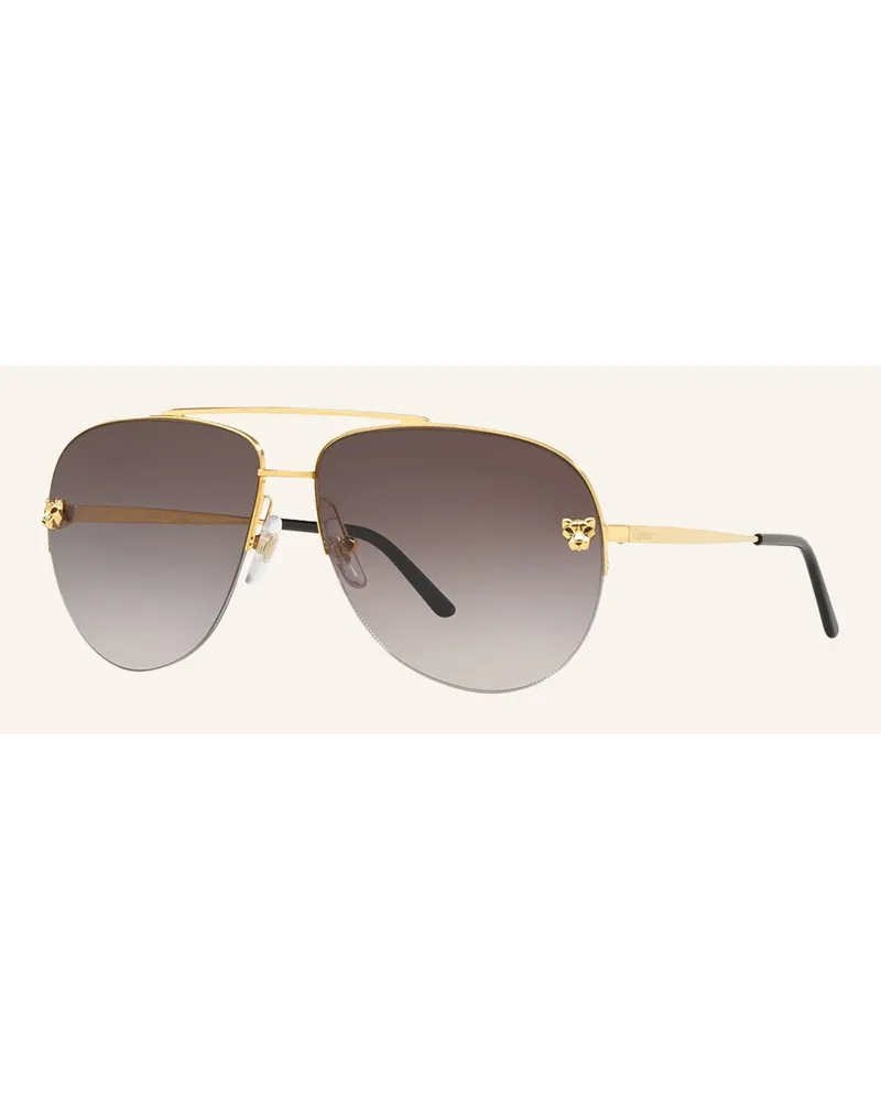 Cartier Sonnenbrille CT0065S Gold