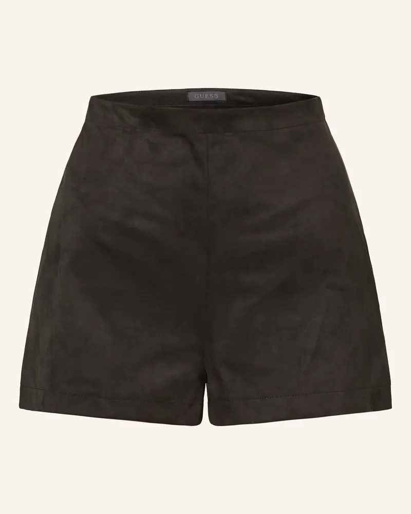 Guess Shorts Erin In Lederoptik schwarz Schwarz