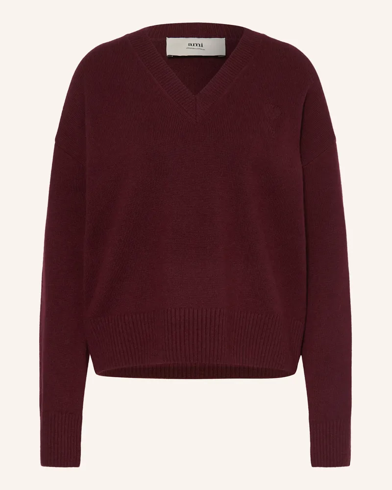 AMI Paris Pullover Matis rot Dunkelrot