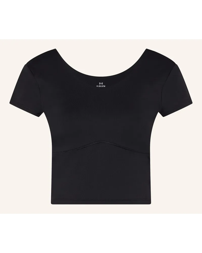 Under Armour Cropped-Shirt MERIDIAN Schwarz