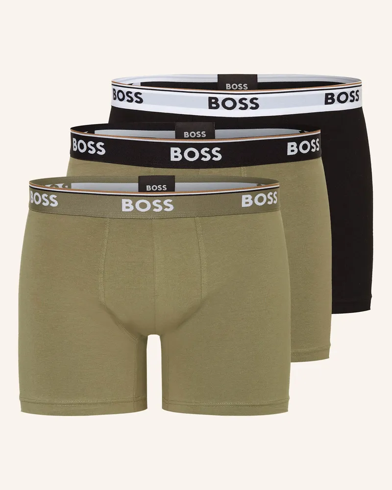 HUGO BOSS 3er-Pack Boxershorts POWER Hellgrün