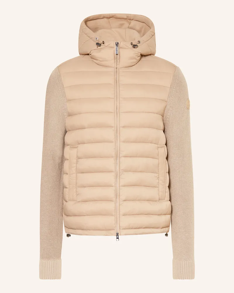 Colmar Steppjacke im Materialmix Hellbraun