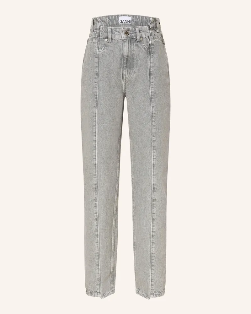 Ganni Straight Jeans grau Zwq