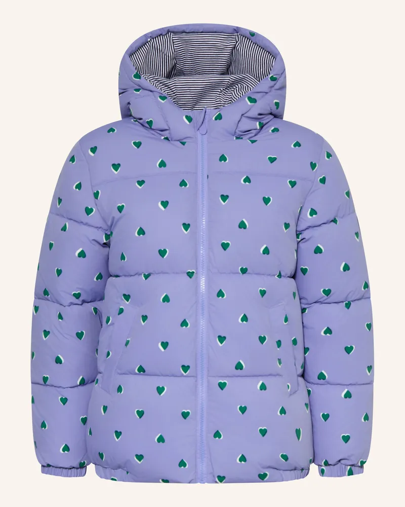 Petit Bateau Steppjacke lila Hellblau