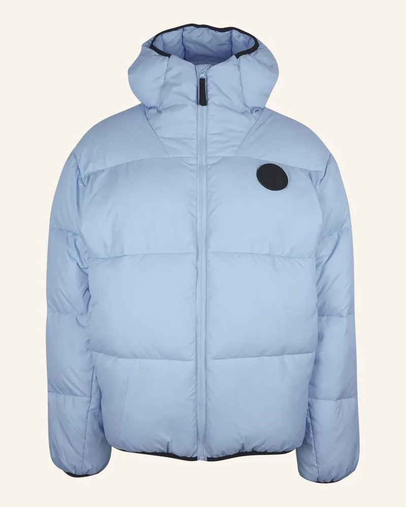 Carlo Colucci Wattierte Jacke Mit Austauschbarem Badge Furnari blau Blau