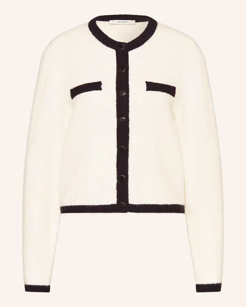 Gestuz Strickjacke Gzalpha Mit Alpaka weiss Ecru