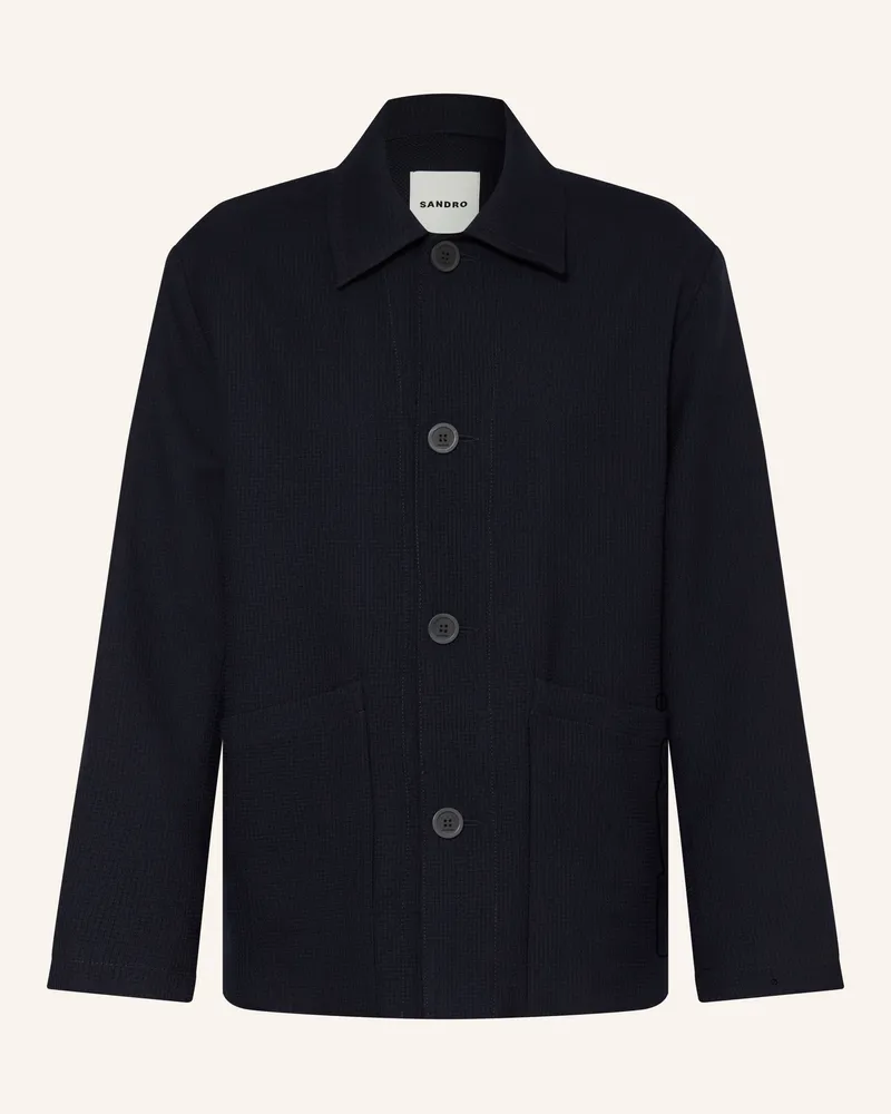 Sandro Overshirt blau Dunkelblau