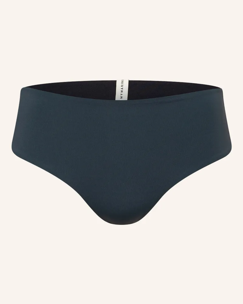 MYMARINI High-Waist-Bikini-Hose CHEEKY zum Wenden mit UV-Schutz 50 Petrol