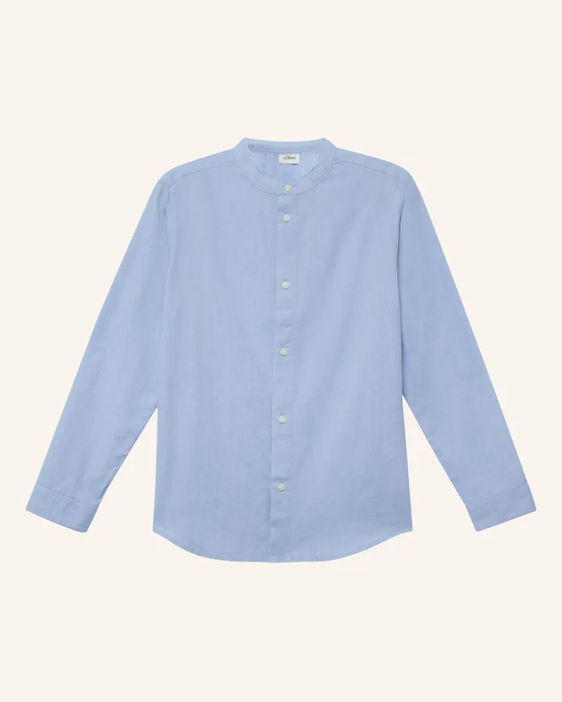 S.Oliver Hemd blau Blau