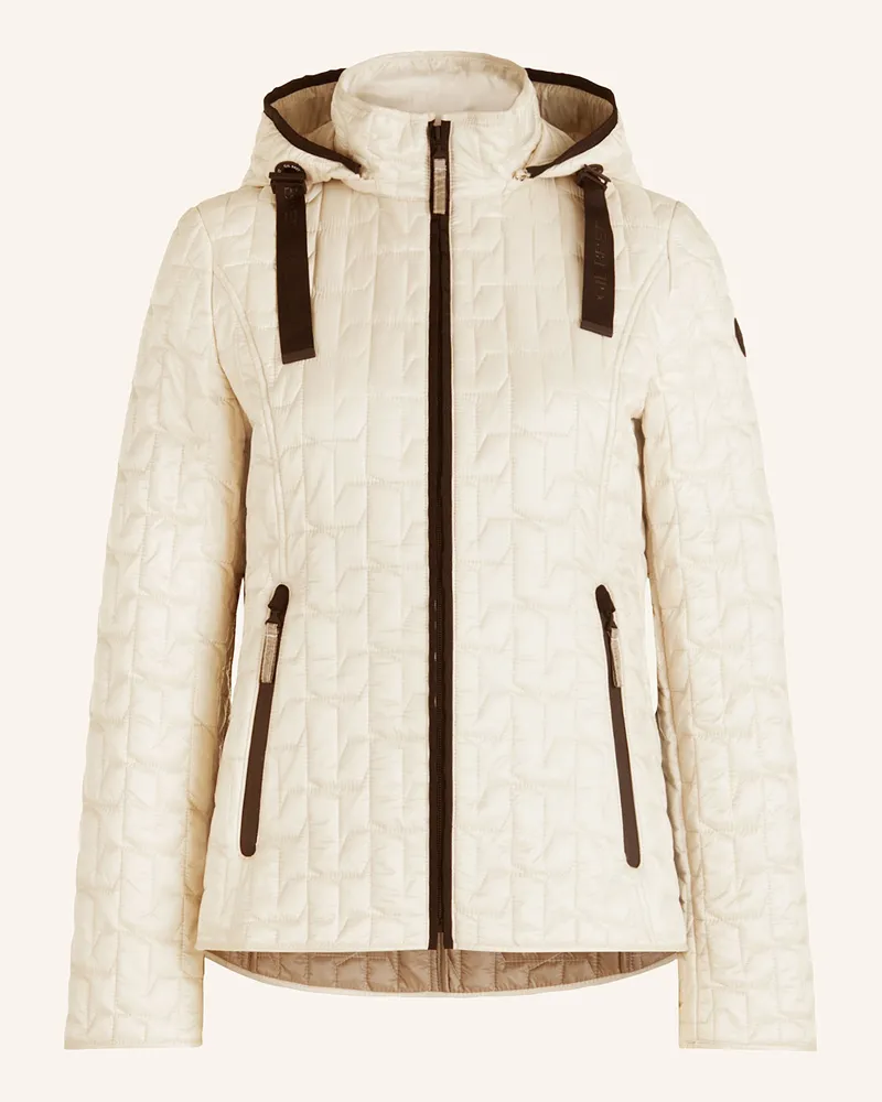 Gil Bret Steppjacke mit abnehmbarer Kapuze Ecru