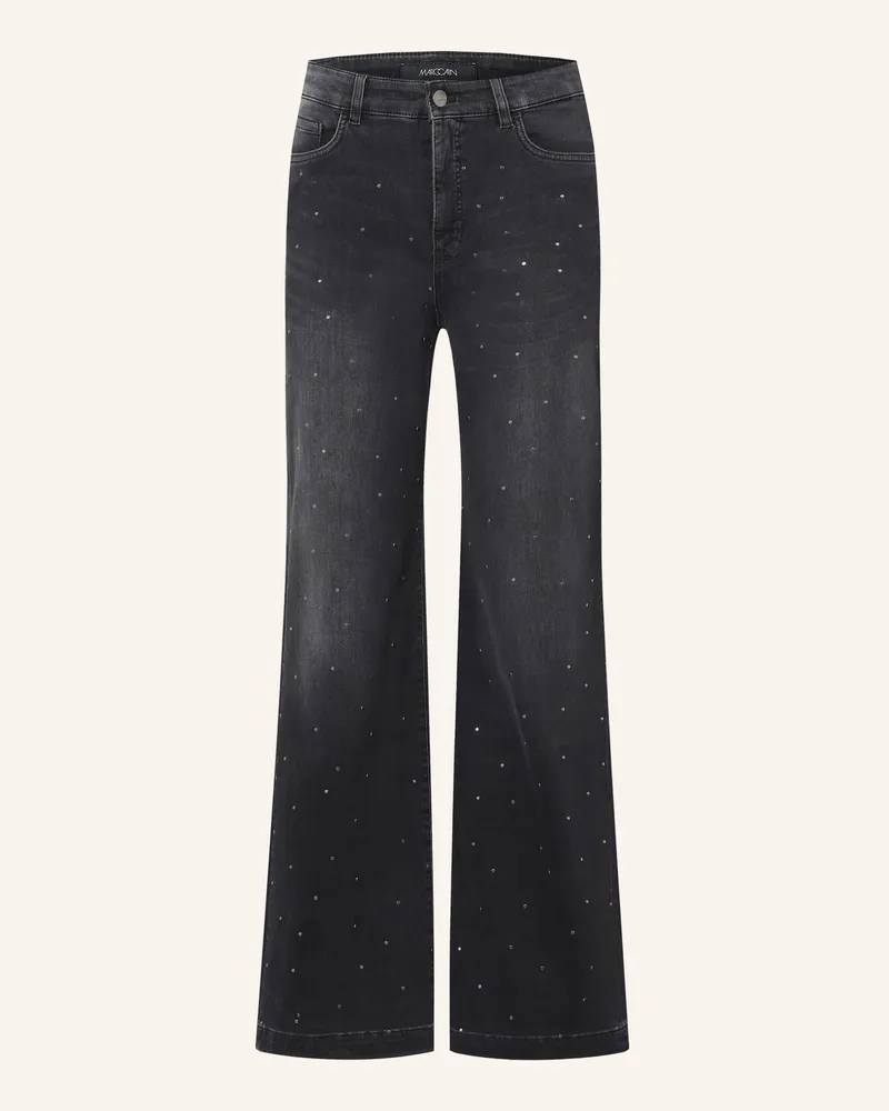 Marc Cain Wide Leg Jeans Wigan Mit Nieten grau 900