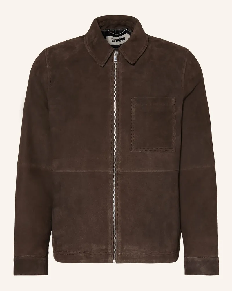 Drykorn Lederjacke JERSON Dunkelbraun
