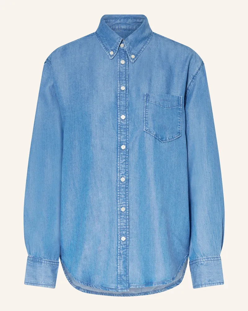 Gant Hemdbluse In Jeansoptik blau Blau