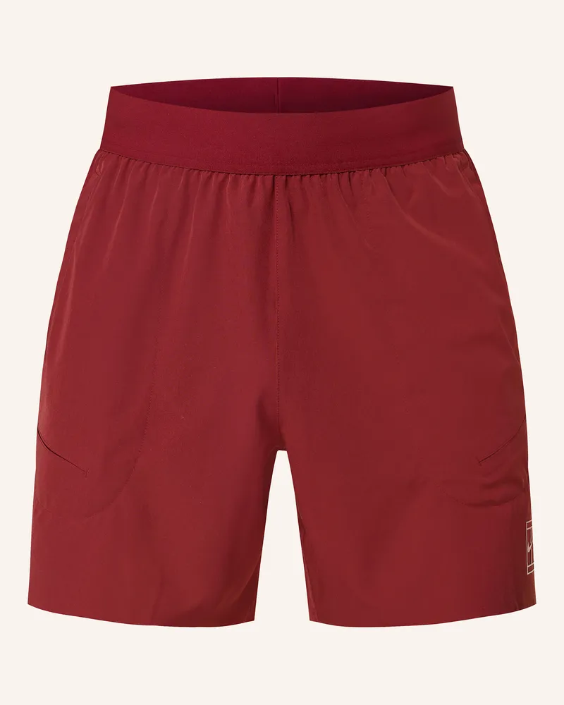 Nike Tennisshorts Court Advantage rot Dunkelrot