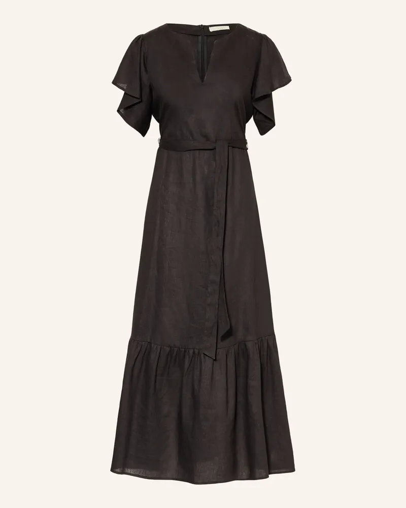 lilienfels Kleid Mit Leinen schwarz Schwarz