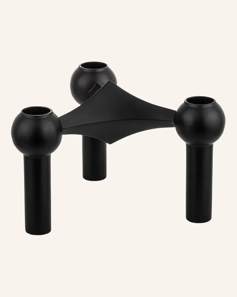 STOFF Nagel Kerzenhalter schwarz Schwarz