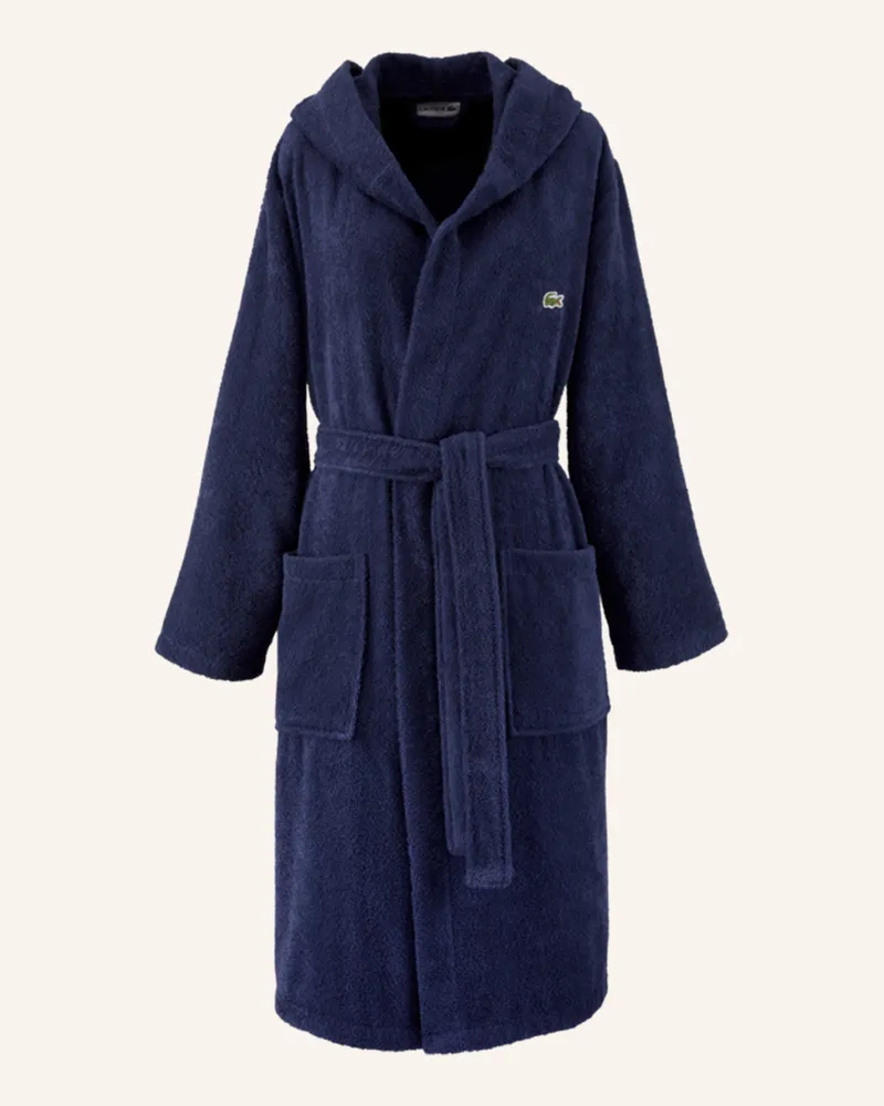 Lacoste Bademantel Lopen blau Dunkelblau