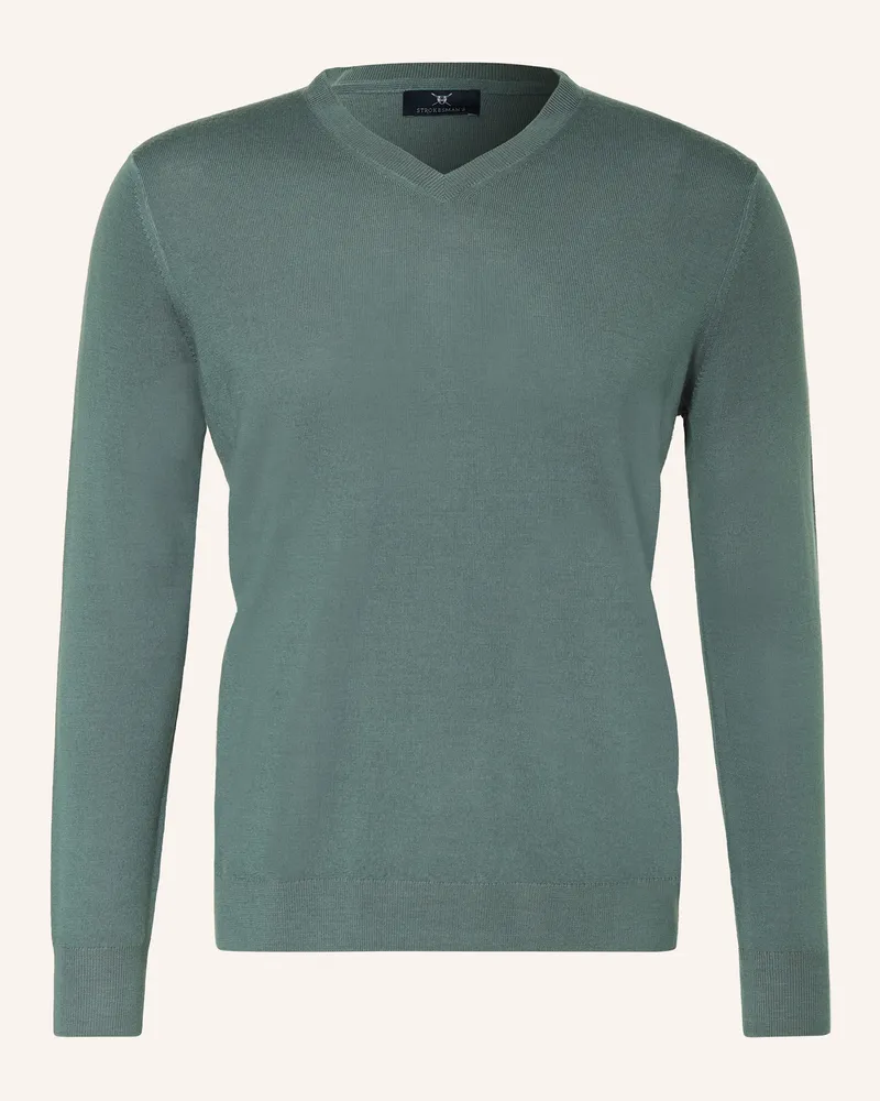 Strokesman's Pullover Aus Merinowolle gruen Grün