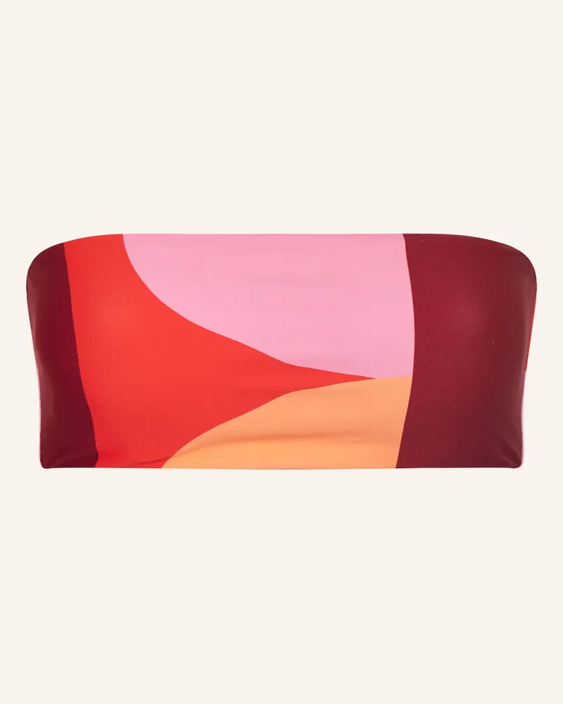 Seafolly Australia Bandeau-Bikini-Top Sorrento Flame Zum Wenden rot Rot