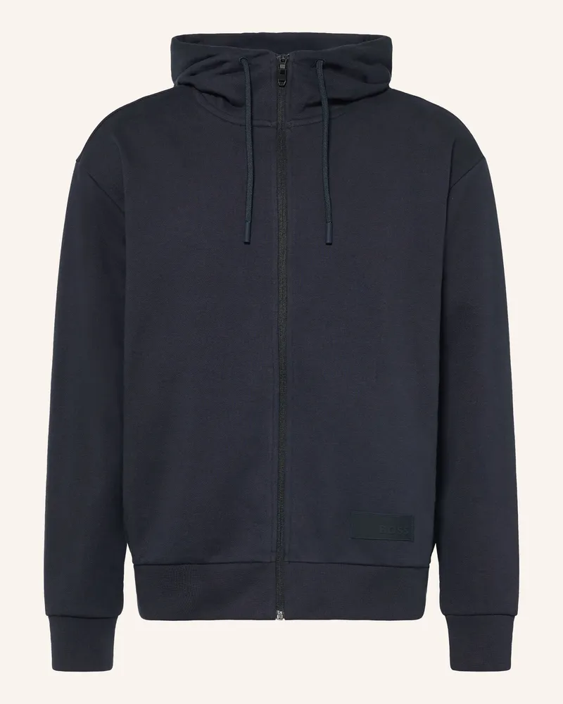 HUGO BOSS Sweatjacke blau Dunkelblau