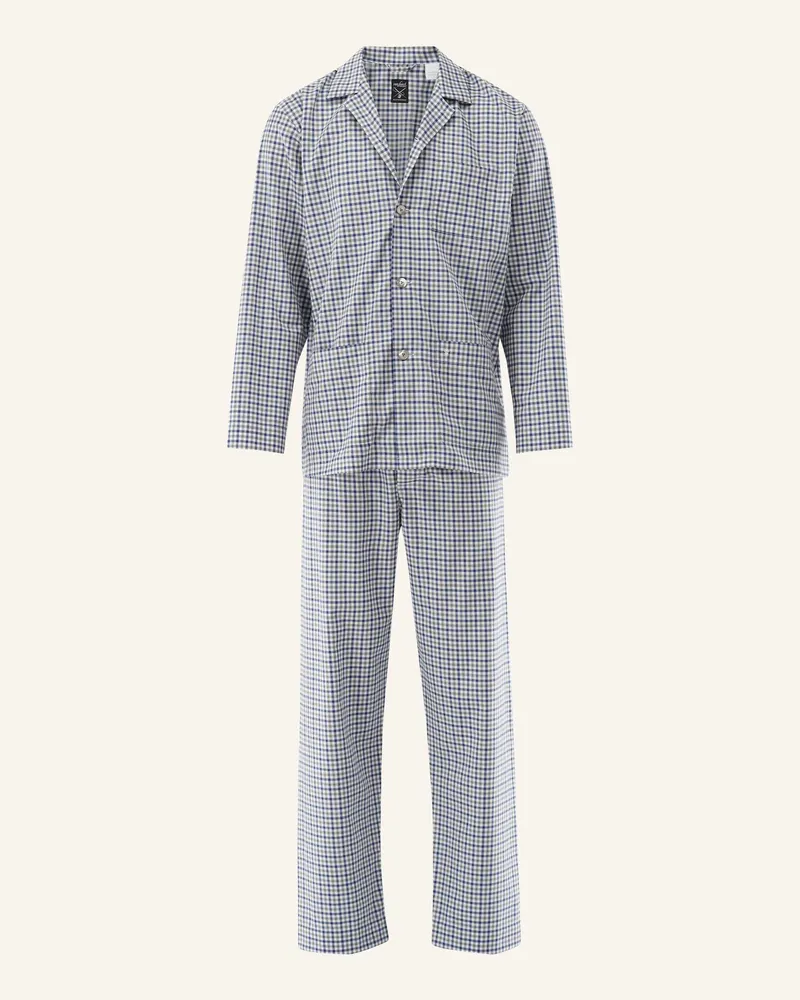 van Laack Schlafanzug blau Blau