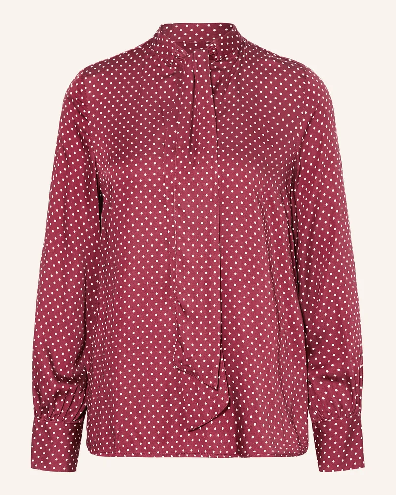 Emily van den Bergh Schluppenbluse Dunkelrot