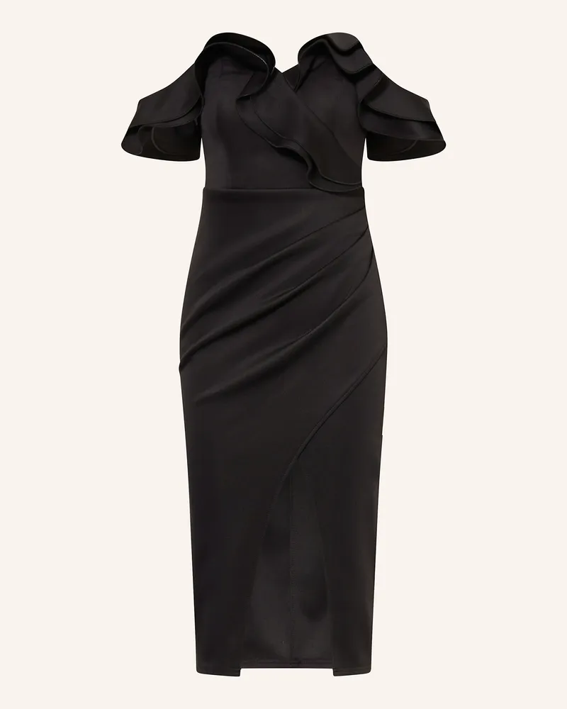 Lipsy  Cocktailkleid mit Volants Schwarz
