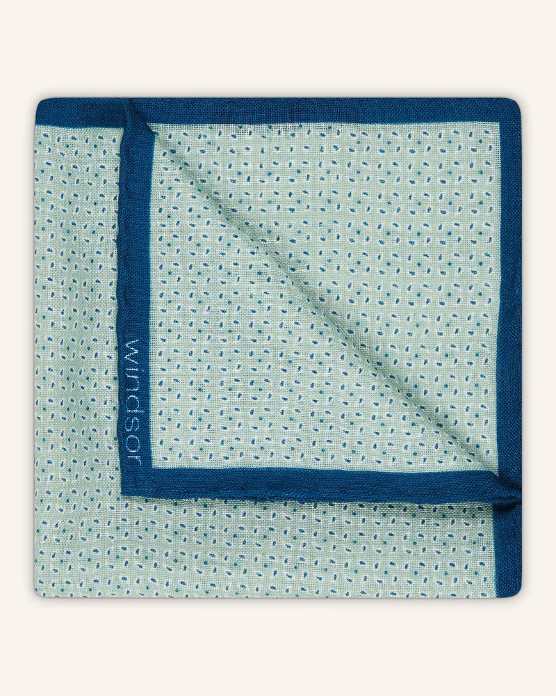 windsor. Einstecktuch mit Seide Mint