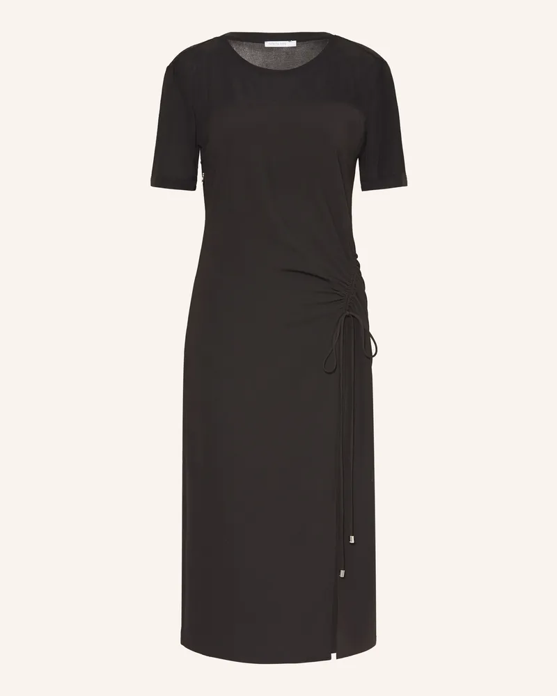 Patrizia Pepe Kleid Im Materialmix schwarz Schwarz