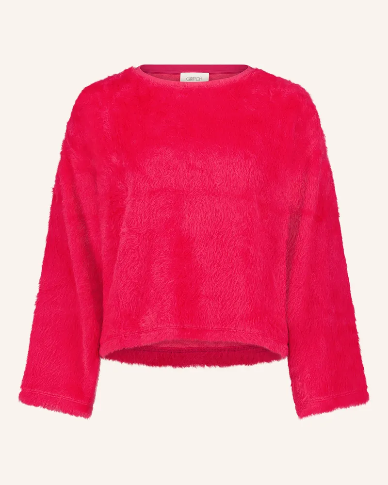 Cartoon Pullover rot Neonrot